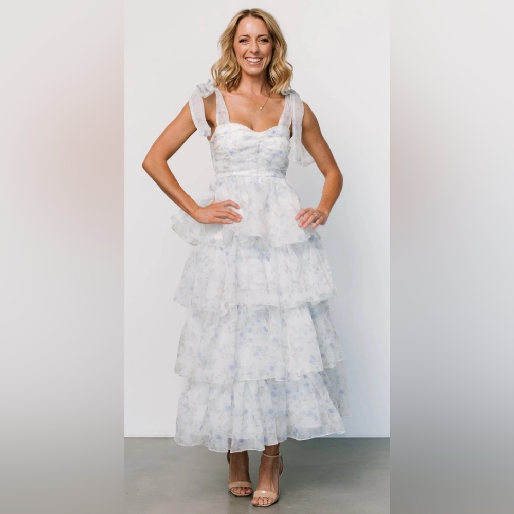 Baltic Born White Floral Dress